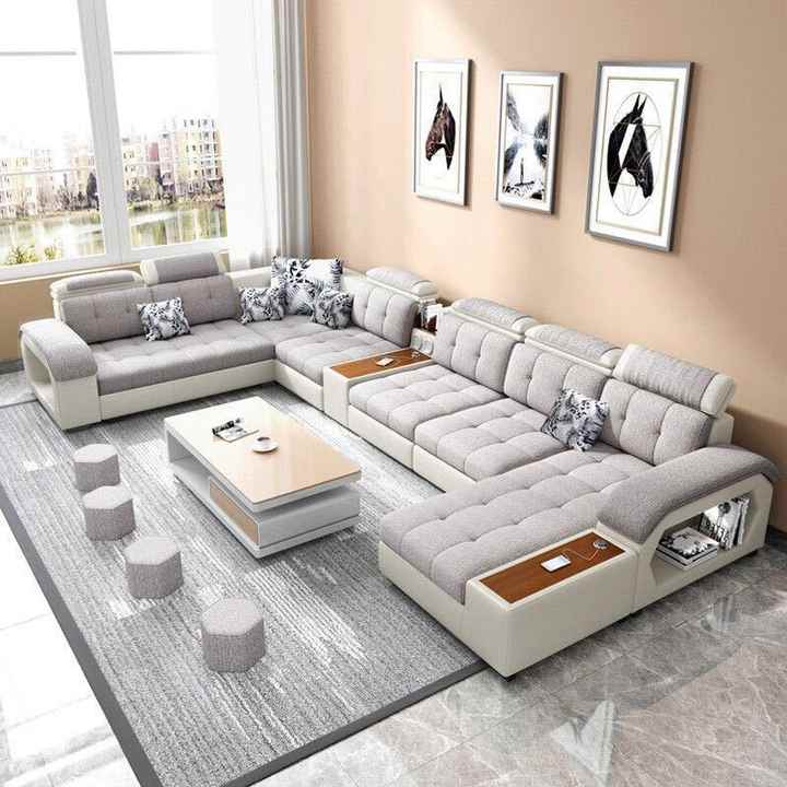 Modern fabric sectional sofa,living room furniture sofa set modern design couch luxury u shape sofa Other living room furniture
